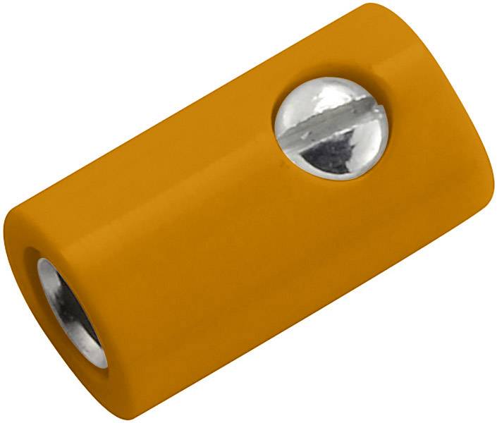 Fiche banane femelle Ø de la broche: 2.6 mm Kahlert Licht orange