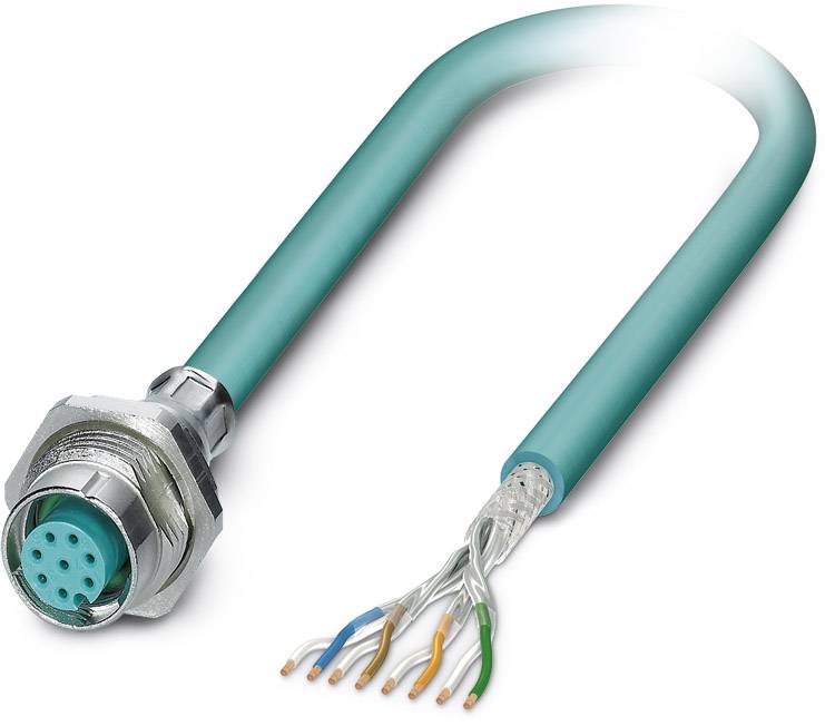 Connecteur femelle encastrable pour système de bus Contenu: 1 pc(s) Phoenix Contact SACCBP-M12FS-8CON-M16/0,5-940 1553365