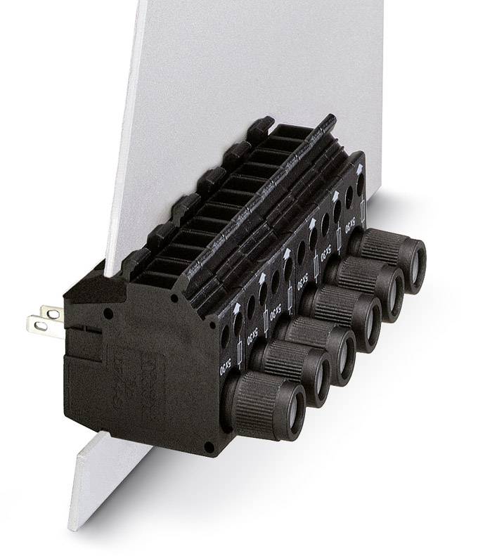 Bloc de jonction fusible Phoenix Contact DFK 4-SI(5X20) BK 0709301 noir 50 pc(s)
