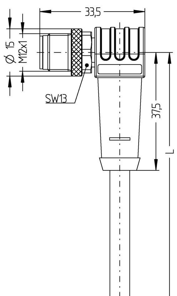 Câble blindé pour capteurs/actionneurs "Automation Line" Escha AL-WWASS8-5/S370 8046999 Pôle: 8 Contenu: 1 pc(s)