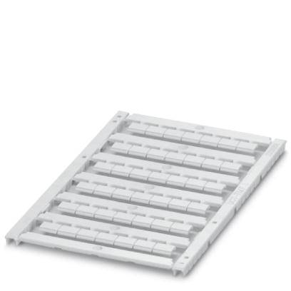 Chemin de câbles blanc avec plusieurs traverses horizontales, posé à plat. Adapté pour le câblage dans les installations techniques.