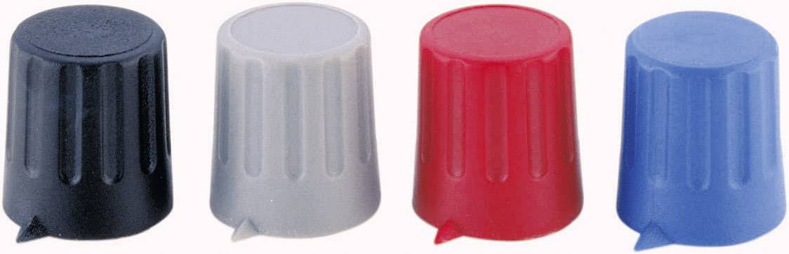 Tête de bouton rotatif Strapubox 43997-GY avec pointeur gris (Ø x H) 15 mm x 16 mm