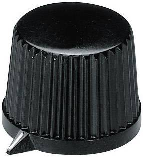 Tête de bouton rotatif OKW A1313560 noir (Ø x H) 20 mm x 15.4 mm 1 pc(s)
