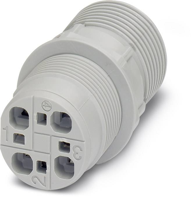 Connecteur à usage intensif Phoenix Contact QPD W 4X2,5 M25 DT GY 1582358 Traversée de paroi Série (connecteur rond): QUICKON Nbr