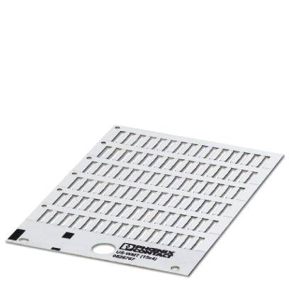 Une platine blanche avec des rangées de composants résistifs imprimés. Texte : 'TEST'.