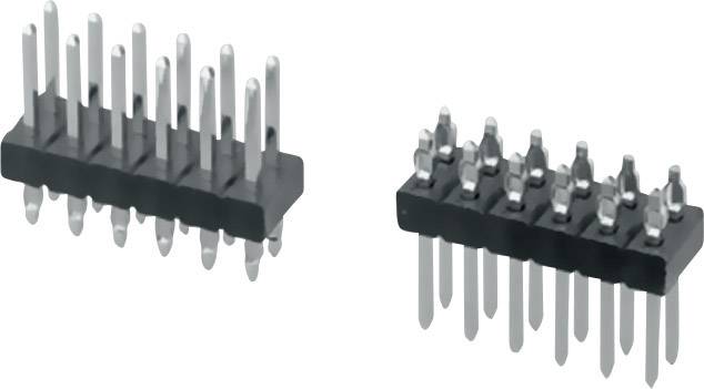 W & P Products Barrette mâle (standard) Nbr de rangées: 2 Nombre de pôles par rangée: 20 944PFS-12-040-00