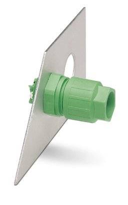 Phoenix Contact 1641471 Connecteur à usage intensif Traversée de paroi Nombre total de pôles: 4 Série (connecteur rond): QUICKON