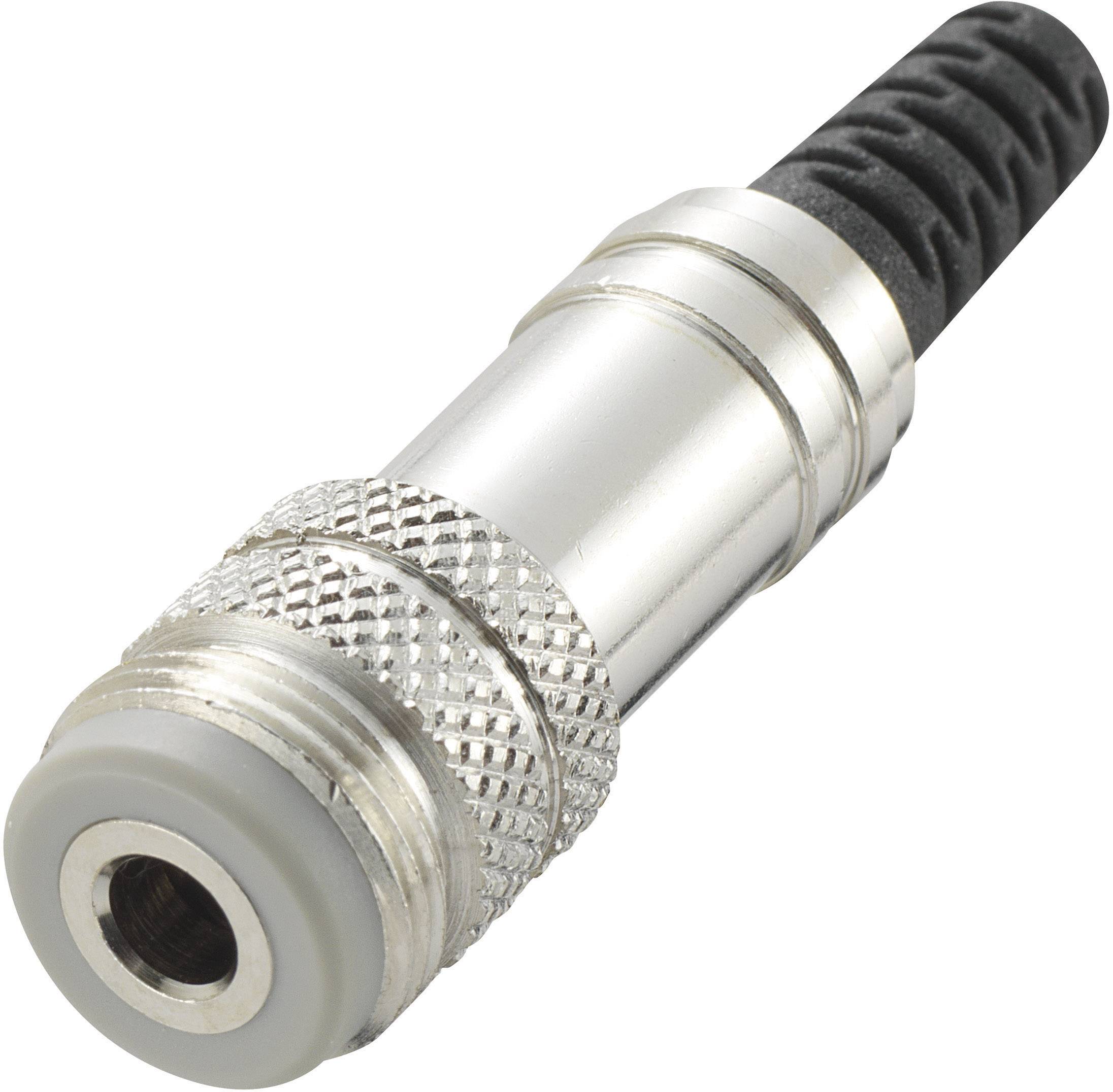 Jack 3.5 mm femelle, droit TRU COMPONENTS 718927 Nombre de pôles: 4 stéréo argent