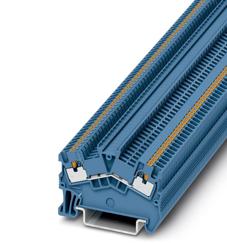 Bloc de jonction simple Phoenix Contact PTS 1,5/S BU 3214550 bleu 50 pc(s)