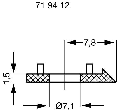 Cadran fléché Mentor 331.101 rouge Adapté pour (séries de boutons) Boutons série 15