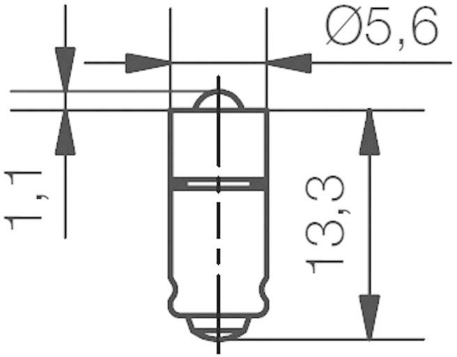 Signal Construct MEDG5764 Voyant de signalisation LED blanc T1 3/4 MG 24 V/DC 2000 mcd 428 mlm