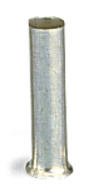 Une tige métallique cylindrique à surface lisse est droite.
