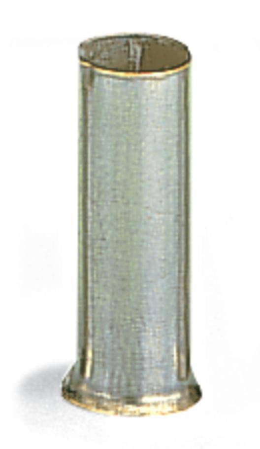 Embout simple d'extrémité de câble WAGO 216-108 6 mm² x 12 mm non isolé métal 250 pc(s)