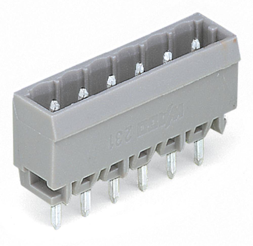 Barrette mâle (standard) série 300 WAGO 231-135/001-000 Nbr total de pôles 5 Pas: 5 mm 200 pc(s)