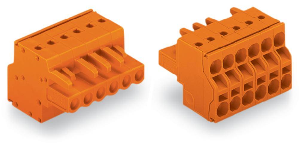 Boîtier femelle pour câble série 231 WAGO 231-2306/026-000 Nbr total de pôles 6 Pas: 5.08 mm 50 pc(s)