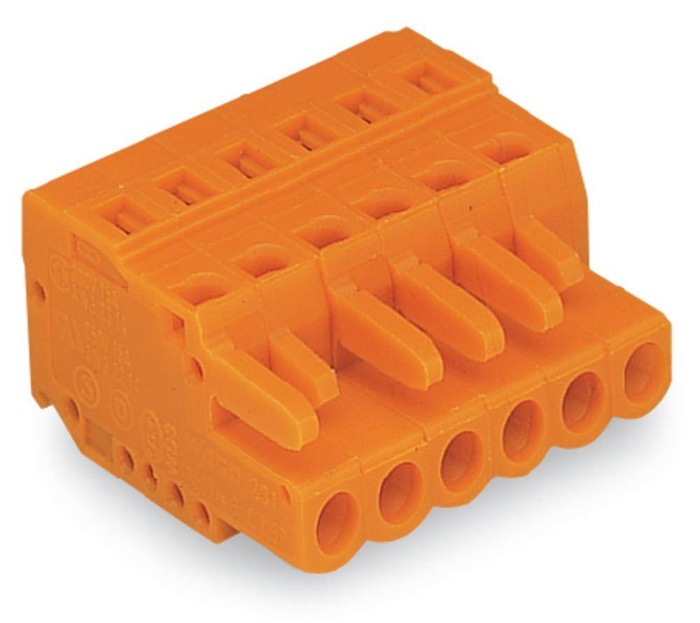 Boîtier femelle pour câble série 231 WAGO 231-302/025-037/032-000 Nbr total de pôles 2 Pas: 5.08 mm 100 pc(s)