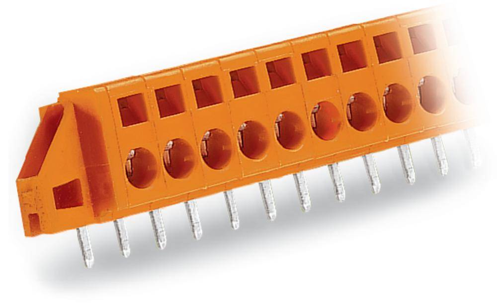 Bornier à ressort WAGO 231-634/017-000 Nombre de pôles 4 orange 50 pc(s)