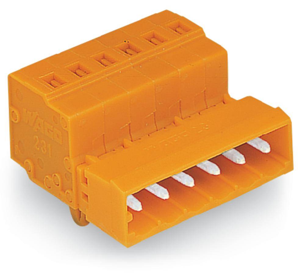 Barrette mâle (standard) série 300 WAGO 231-633/018-000 Nbr total de pôles 3 Pas: 5.08 mm 100 pc(s)