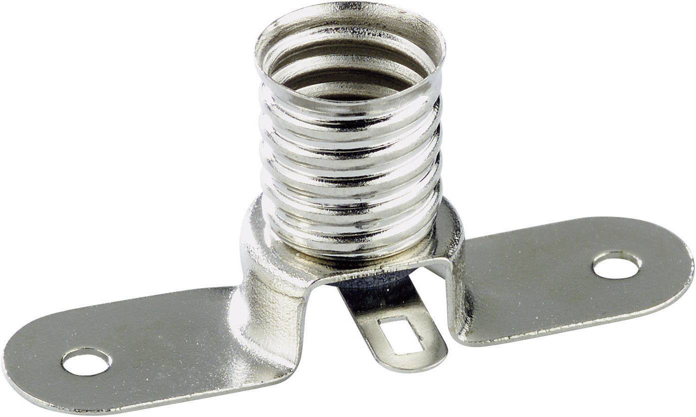 Adaptateur métallique au design spiralé avec deux trous de fixation latéraux pour le montage.
