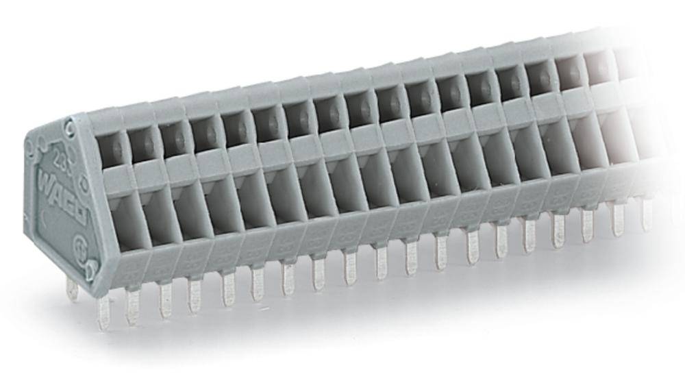 Bornier à ressort WAGO 233-105 0.50 mm² Nombre de pôles 5 gris 340 pc(s)