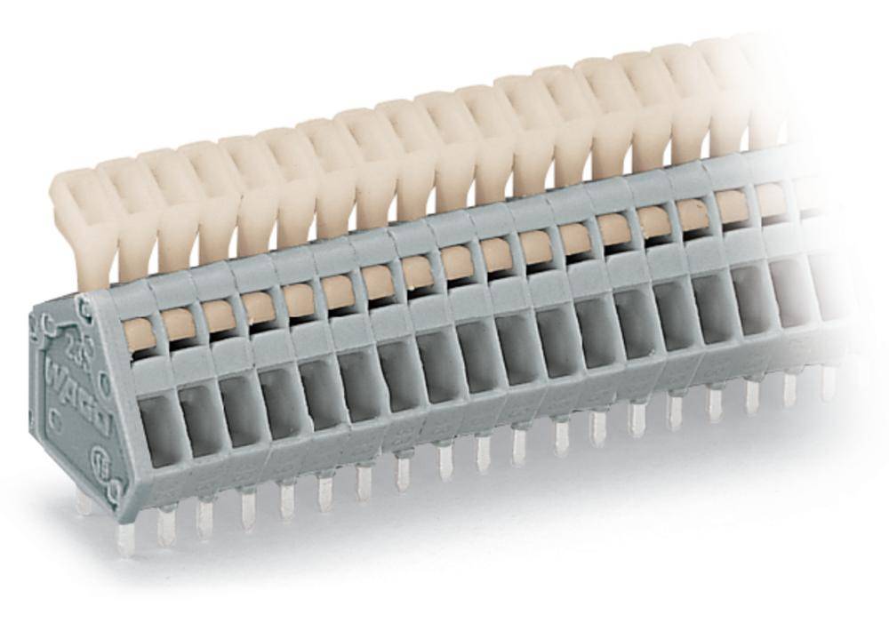 Bornier à ressort WAGO 233-205 0.50 mm² Nombre de pôles 5 gris 340 pc(s)