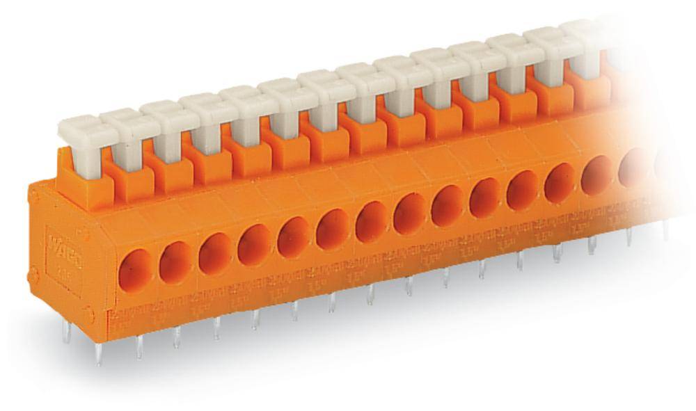 Bornier à ressort WAGO 235-102 1.50 mm² Nombre de pôles 2 orange 520 pc(s)