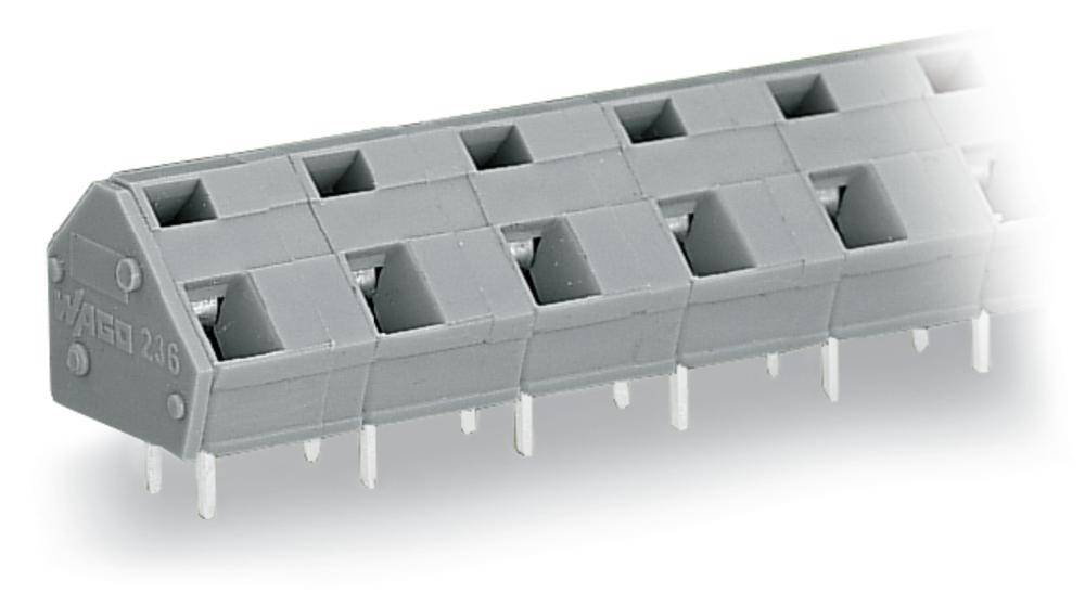 Bornier à ressort WAGO 236-608/000-009/999-950 2.50 mm² Nombre de pôles 8 gris clair 60 pc(s)