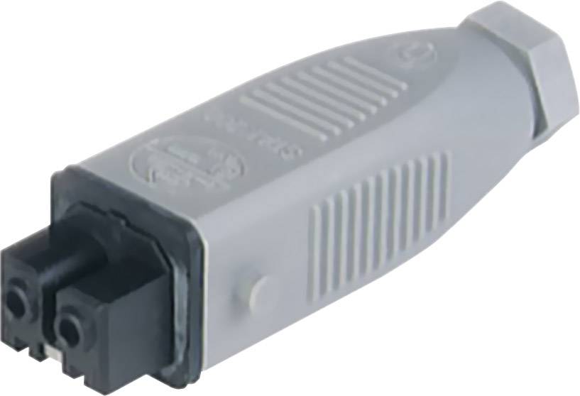 Hirschmann 932 037-106-1 Connecteur d'alimentation STAK femelle, droit Nombre total de pôles: 2 + PE 16 A gris 1 pc(s)