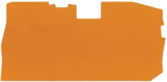 Une forme en plastique orange avec différents bords et découpes, possiblement une pièce de machine ou une pièce moulée.