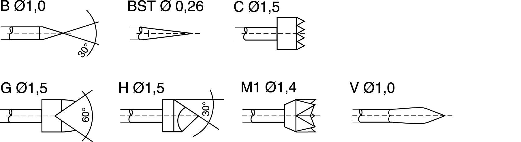 PTR Hartmann 1025/E-V-1.5N-AU-0.9 Broche de contrôle de précision