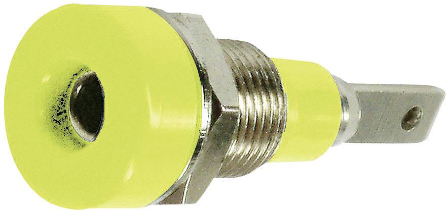 Douille banane Ø de la broche: 2 mm Stäubli LB-I2R 23.0030-20 vert, jaune