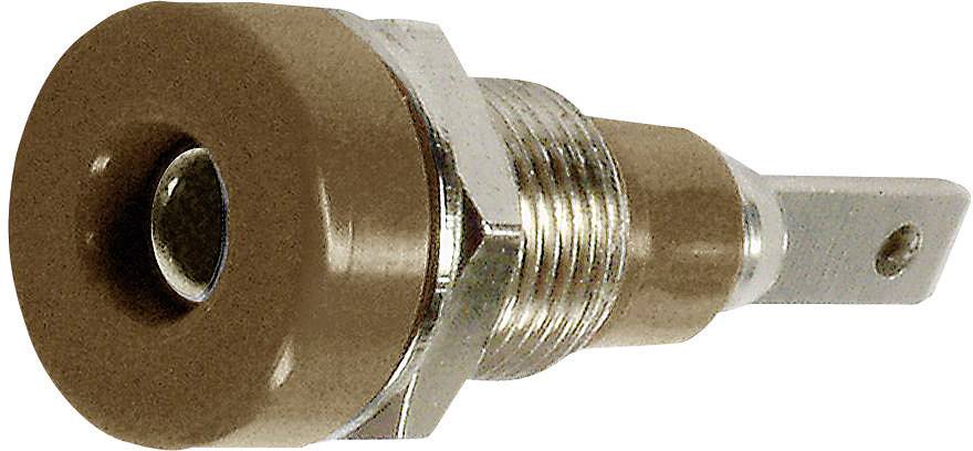 Douille banane Ø de la broche: 2 mm Stäubli LB-I2R 23.0030-27 marron