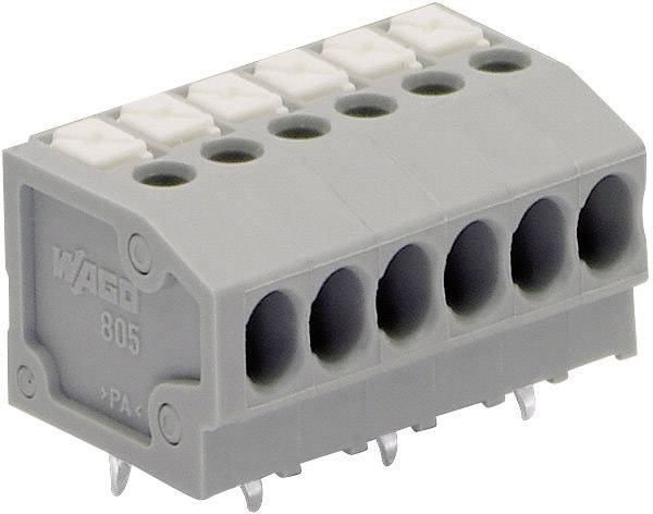 Bornier à ressort WAGO 805-105 1.50 mm² Nombre de pôles 5 gris