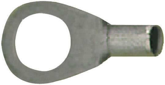 Embout de câble métallique avec trou rond pour connexion de câble.