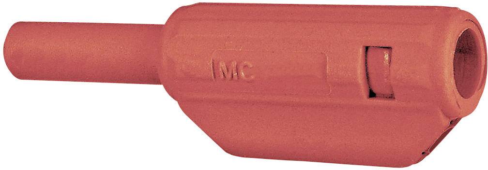 Fiche banane mâle de sécurité Ø de la broche: 2 mm Stäubli SL205-K 65.9182-22 rouge