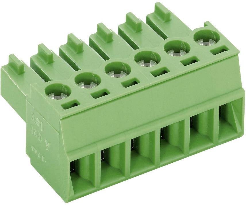 PTR Hartmann Boîtier femelle pour câble série AK(Z)1550 Nbr total de pôles 6 Pas: 3.50 mm 51550060001E