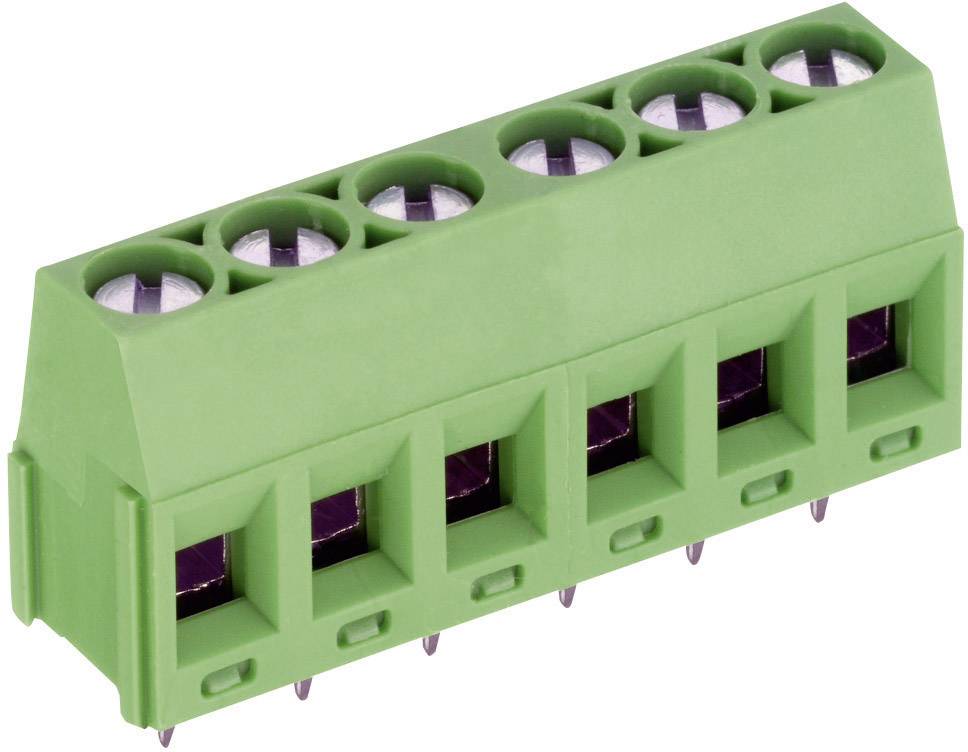 Bornier à vis PTR Hartmann AK350/6-5.0-V 50350060005E 1.50 mm² Nombre de pôles 6 vert