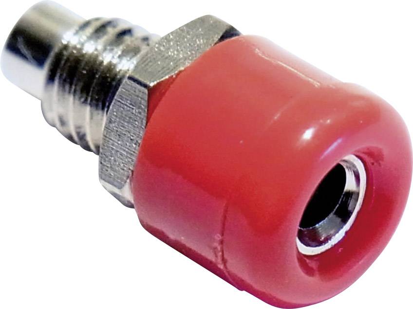 Douille banane Ø de la broche: 2.6 mm Schnepp 187 ROT rouge