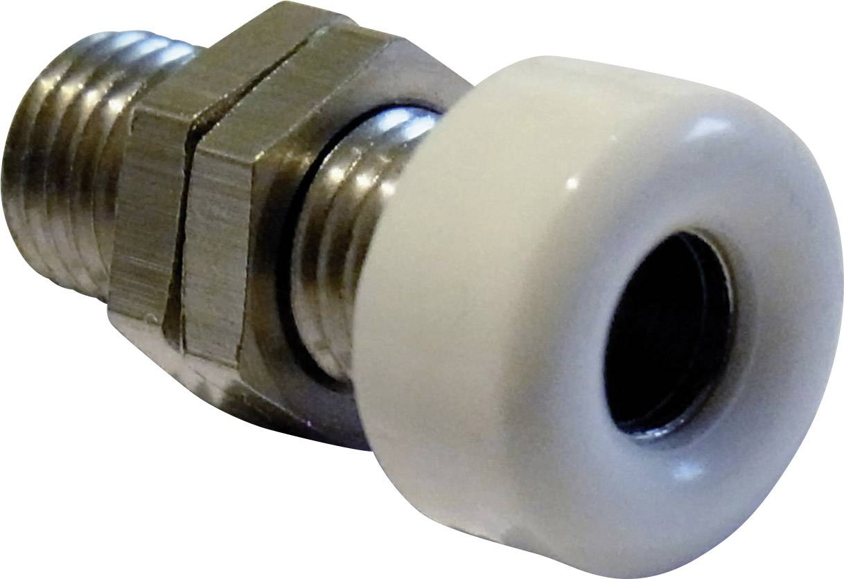 Douille banane 734403 Schnepp Ø de la broche: 4 mm Schnepp 734403 blanc