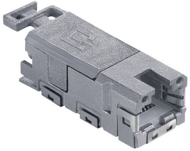 Embase RJ45 femelle Metz Connect 1401100810MI RJ45 femelle, droit Pôle: 8P8C gris 1 pc(s)