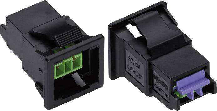 Connecteur d'alimentation série (connecteur réseau) WINSTA KNX WAGO 893-2002 femelle, droit Nombre total de pôles: 2 3 A vert