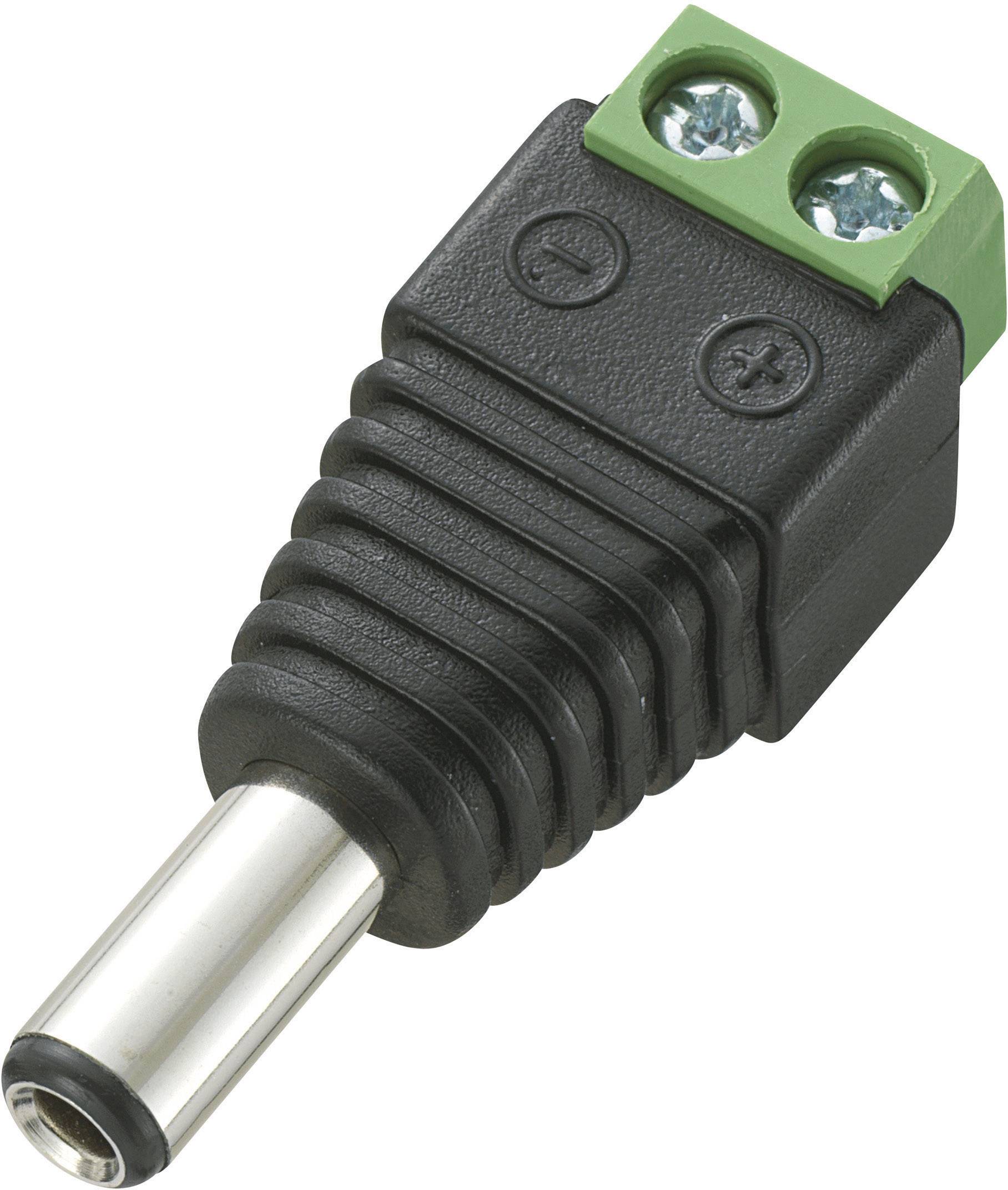TRU COMPONENTS DC-13M Connecteur basse tension mâle, droit 5.5 mm 2.5 mm 1 pc(s)