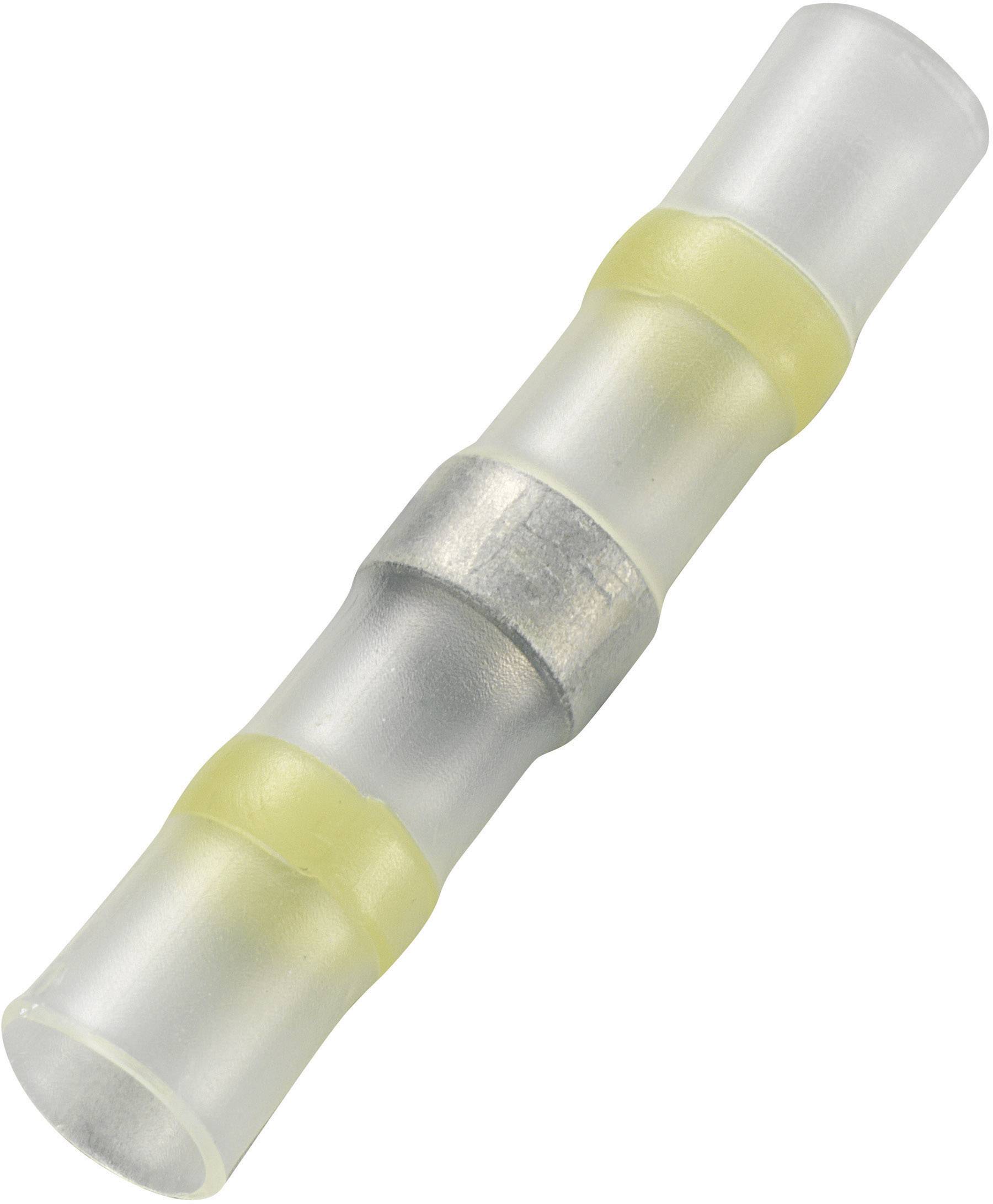Manchon thermo-soudable TRU COMPONENTS JFST-4-G 736400 avec gaine thermorétractable 4 mm² 6 mm² entièrement isolé jaune