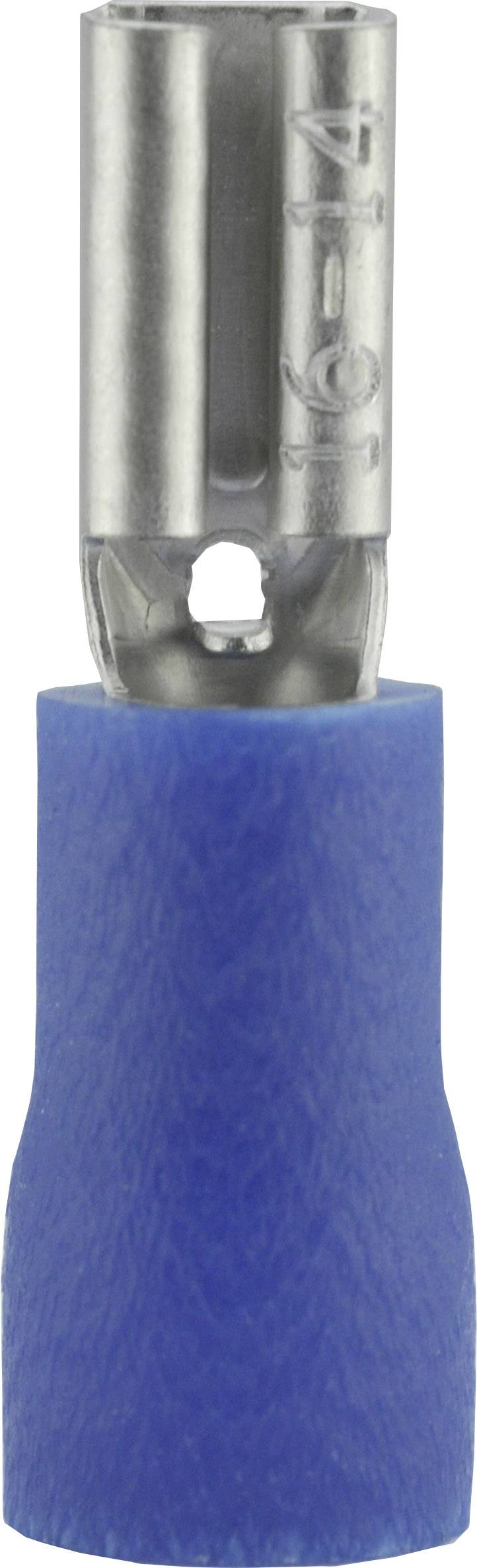 Cosse clip 2.8 mm x 0.5 mm Vogt Verbindungstechnik 389905S 180 ° partiellement isolé bleu