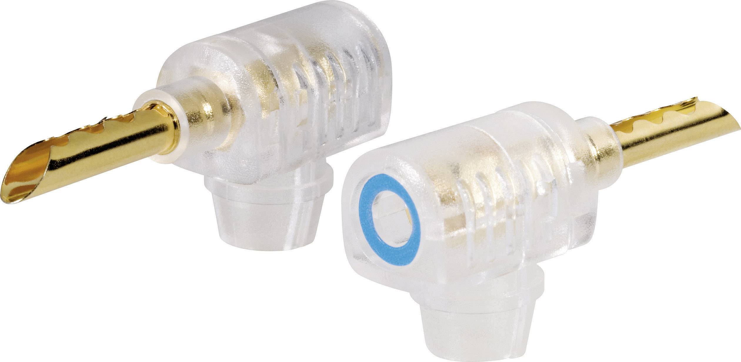 Fiche banane mâle coudée Ø de la broche: 4 mm BKL Electronic 0106002 rouge 1 pc(s)