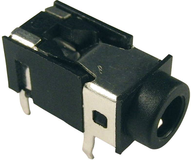 Jack 3.5 mm embase femelle horizontale Cliff FC68127 Nombre de pôles: 4 stéréo noir