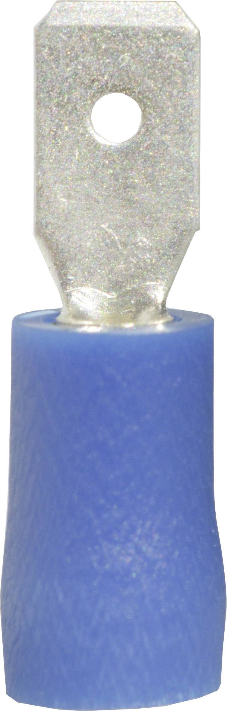 Cosse à languette mâle 4.8 x 0.5 mm Vogt Verbindungstechnik 393405S 180 ° partiellement isolé bleu