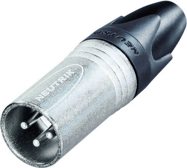 XLR mâle, droit Neutrik NC3MXX Nombre de pôles: 3 argent 1 pc(s)
