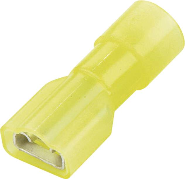 Cosse clip 6.3 mm x 0.8 mm Vogt Verbindungstechnik 3967S 180 ° entièrement isolé jaune