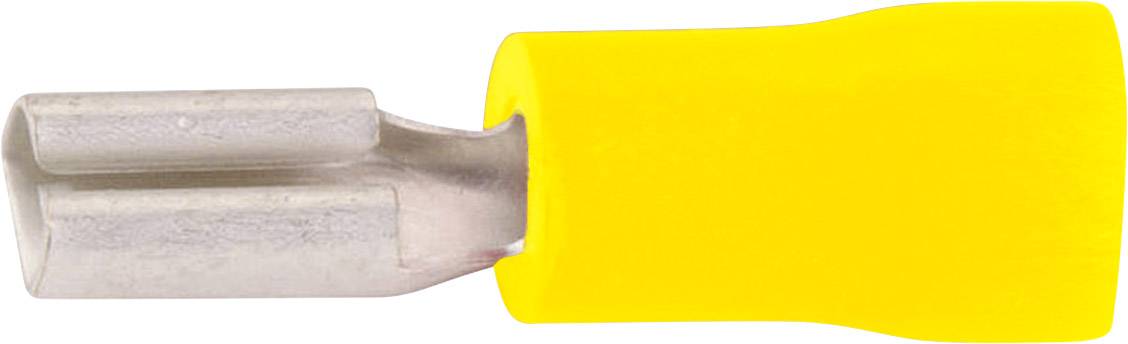 Cosse clip 2.8 mm x 0.5 mm Vogt Verbindungstechnik 389805 180 ° partiellement isolé jaune